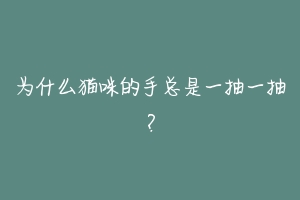 为什么猫咪的手总是一抽一抽?