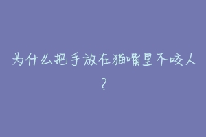 为什么把手放在猫嘴里不咬人?