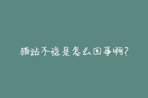 猫站不稳是怎么回事啊?