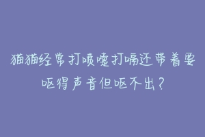 猫猫经常打喷嚏打嗝还带着要呕得声音但呕不出?
