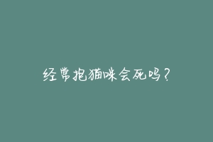 经常抱猫咪会死吗？