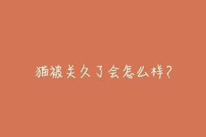 猫被关久了会怎么样？