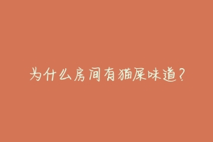 为什么房间有猫屎味道?