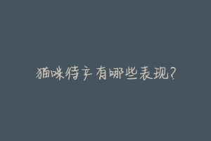猫咪待产有哪些表现?