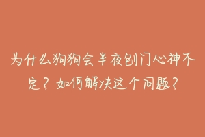 为什么狗狗会半夜刨门心神不定?如何解决这个问题?